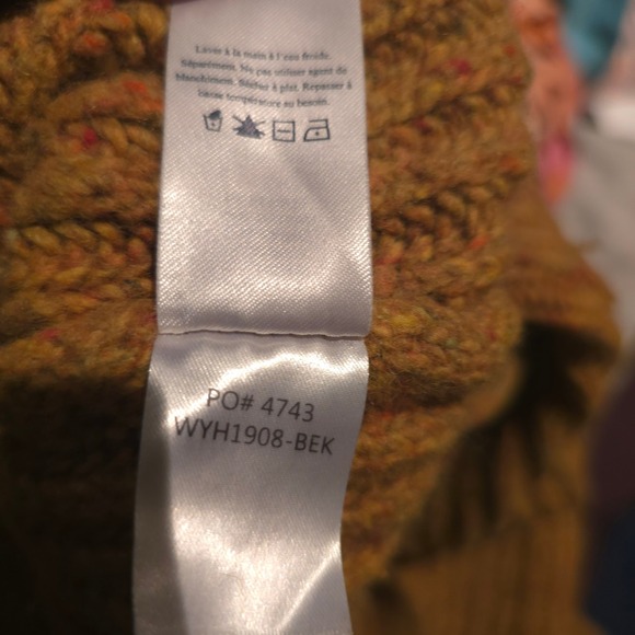 Faherty Wool Alpaca Mockneck Sweater XS Ribbed Fisherman Knit Olive Brown Rustic - Picture 4 of 11